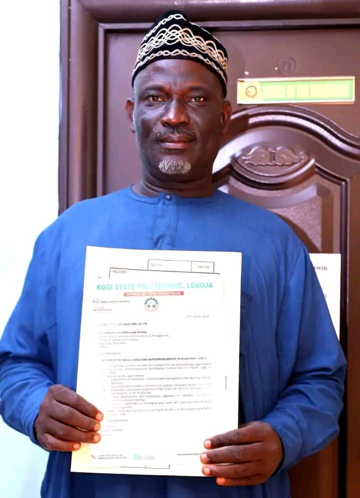 KOGI POLY RECTOR APPOINTS DR. SHUAIBU ABDULKARIM MAHMUD AS AG. DIRECTOR, ENTREPRENEURSHIP DEVELOPMENT CENTRE
